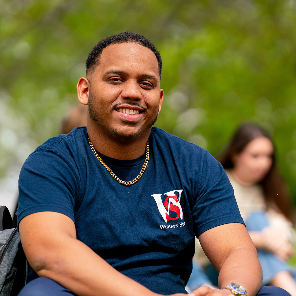 A student on the Walters State Campus